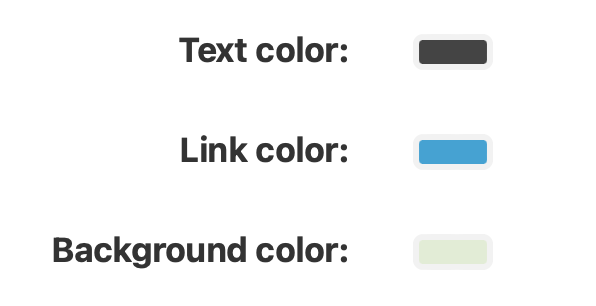 Color config screenshot